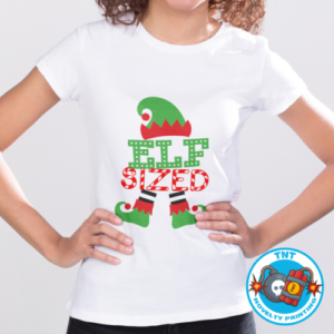 GIRLS SHIRT, ELF SIZED SHIRT, CUTE SHIRT, XMAS SHIRT, CHRISTMAS SHIRT