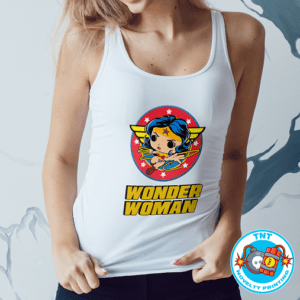 LADIES TANK TOP, WONDER WOMAN LADIES TANK TOP, SUPERHERO LADIES TANK TOP, DC COMICS LADIES TANK TOP