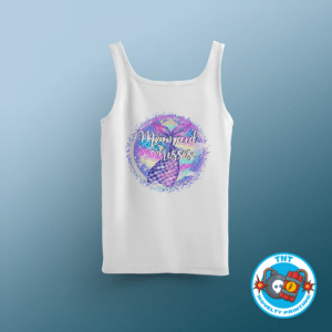 GIRLS TANK TOP, MERMAID GIRLS TANK TOP, KISSES GIRLS TANK TOP, MERMAID KISSES GIRLS TANK TOP RAINBOW GIRLS TANK TOP