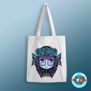 TOTE BAG, SUGAR SKULL TOTE BAG, ELF TOTE BAG