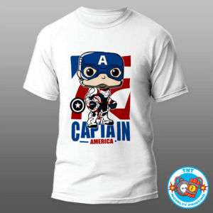 MENS SHIRT, FUNKO SHIRT, CAPTAIN AMERICA SHIRT, SUPERHEROS SHIRT, MARVEL COMICS SHIRT