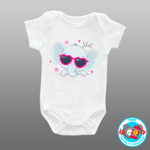 BABY ROMPER, ROMPER, ELEPHANT ROMPER, FUNNY ROMPER, CUTE ROMPER