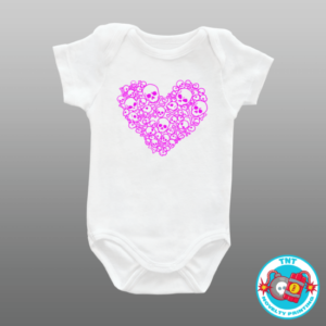 BABY ROMPER, HEART SHAPPED ROMPER, ROMPER, SKULL ROMPER, CUTE ROMPER