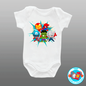 BABY ROMPER, ROMPER, AVENGERS ROMPER, FUNNY ROMPER, CUTE ROMPER, SUPERHEROS ROMPER, MARVEL ROMPER