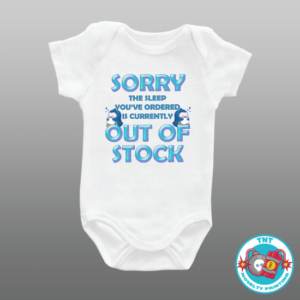 BABY ROMPER, ROMPER, SLEEP OUT OF STOCK ROMPER, FUNNY ROMPER, CUTE ROMPER