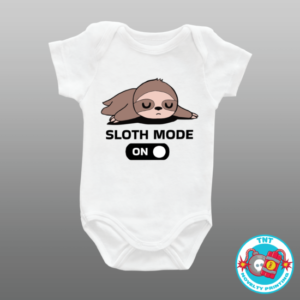 BABY ROMPER, ROMPER, SLOTH MODE ON ROMPER, CUTE ROMPER, FUNNY ROMPER, SLOTH ROMPER