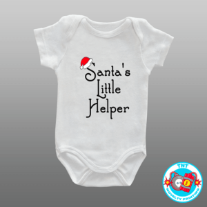 BABY ROMPER, ROMPER, CHRISTMAS ROMPER, SANTAS LITTLE HELPER ROMPER