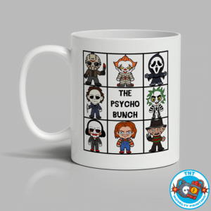 MUG, COFFEE CUP, PSYCHO BUNCH MUG, HORROR MUG