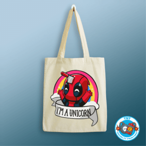 TOTE BAG, DEADPOOL TOTE BAG, UNICORN TOTE BAG, SUPERHERO TOTE BAG, MARVEL TOTE BAG