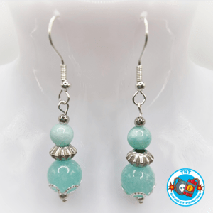 EARINGS,, EARINGS MINT ANGELITE