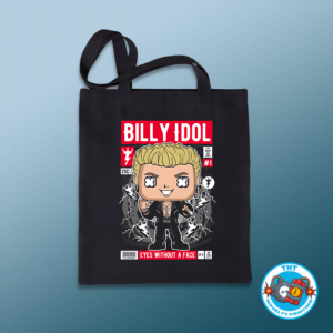 TOTE BAG, BILLY IDOL TOTE BAG, ROCK N ROLL TOTE BAG 80S TOTE BAG