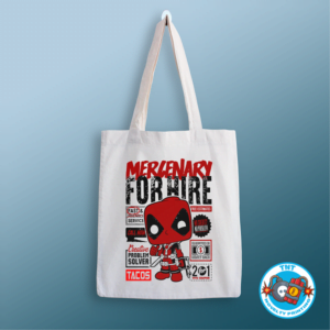 TOTE BAG, DEADPOOL TOTE BAG, SUPERHERO TOTE BAG, MARVEL COMICS TOTE BAG