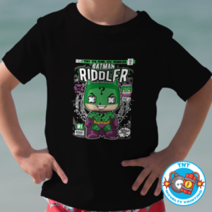 BOYS SHIRT, BATMAN SHIRT, RIDDLER SHIRT, VILLIAN SHIRT, FUNKO SHIRT, DC COMICS SHIRT, COMIC SHIRT