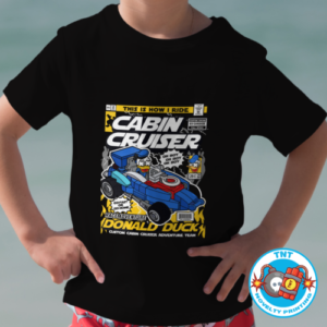 BOYS SHIRT, DONALD DUCK SHIRT, CABIN CRUISER SHIRT, CARTOON SHIRT,