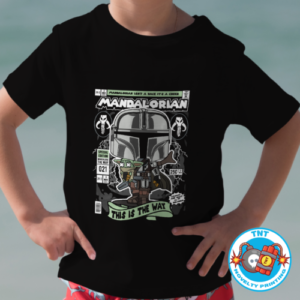 BOYS SHIRT, MANDALORIAN SHIRT, FUNKO SHIRT, SPACE SHIRT