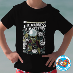 BOYS SHIRT, MYSTERIO SHIRT, COMIC SHIRT, VILLIAN SHIRT, SUPERHERO SHIRT, CARTOON SHIRT