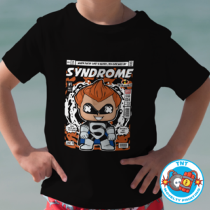 BOYS SHIRT, SYNDROME SHIRT, INCREDIBLES SHIRT, CARTOON SHIRT, VILLIAN SHIRT