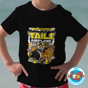 BOYS SHIRT, TAILS SHIRT, SONIC THE HEDGEHOG SHIRT, AEROPLANE SHIRT, GAMER SHIRT