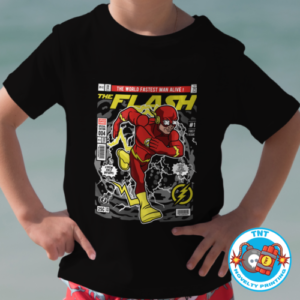 BOYS SHIRT, FLASH SHIRT, COMIC SHIRT, FUNKO SHIRT, MARVEL SHIRT, SUPERHERO SHIRT