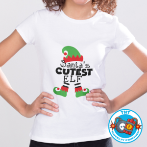 GIRLS SHIRT, ELF SIZED SHIRT, CUTE SHIRT, XMAS SHIRT, CHRISTMAS SHIRT