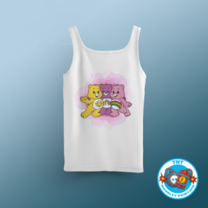 GIRLS TANK TOP, CARE BEARS TANK TOP, RETRO TANK TOP, CARTOON TANK TOP