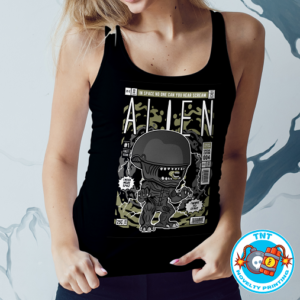 LADIES TANK TOP, ALIEN TANK TOP, SCI-FI TANK TOP, FUNKO TANK TOP, HORROR TANK TOP, SPACE TANK TOP