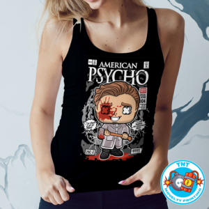 LADIES TANK TOP, AMERICAN PSYCHO TANK TOP, HORROR TANK TOP, FUNKO TANK TOP, BLOOD TANK TOP