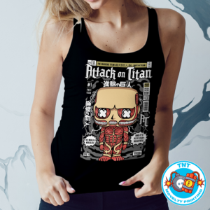 LADIES TANK TOP, ATTACK ON TITAN TANK TOP, COLLOSSAL TANK TOP, FUNKO TANK TOP, TITAN TANK TOP