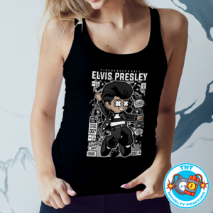 LADIES TANK TOP, ELVIS TANK TOP, ROCK N ROLL TANK TOP, KING OF ROCK TANK TOP, FUNKO TANK TOP