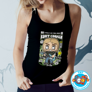 LADIES TANK TOP, KURT COBAIN TANK TOP, GRUNGE TANK TOP, 90S TANK TOP, FUNKO TANK TOP