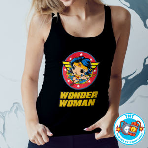 LADIES TANK TOP, WONDER WOMAN TANK TOP, DC COMICS TANK TOP, COMIC TANK TOP, FUNKO TANK TOP, SUPERHERO TANK TOP