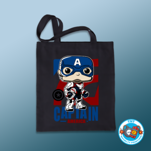 TOTE BAG, CAPTAIN AMERICA TOTE BAG, MARVEL TOTE BAG, AVENGERS TOTE BAG, FUNKO TOTE BAG, SUPERHERO TOTE BAG