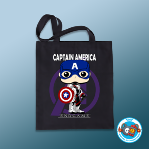 TOTE BAG, CAPTAIN AMERICA TOTE BAG, ENDGAME TOTE BAG, MARVEL TOTE BAG, AVENGERS TOTE BAG, FUNKO TOTE BAG, SUPERHERO TOTE BAG