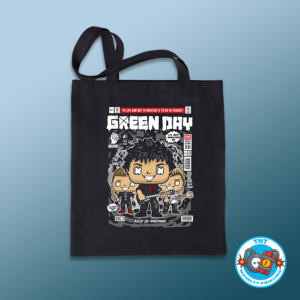 TOTE BAG, GREEN DAY TOTE BAG, ROCK TOTE BAG, PUNK TOTE BAG, 90S TOTE BAG, FUNKO TOTE BAG