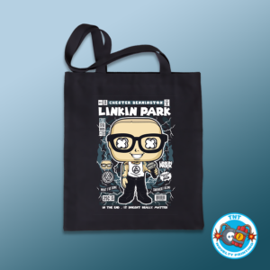 TOTE BAG, LINKIN PARK TOTE BAG, CHESTER BENNINGTON TOTE BAG, PUNK TOTE BAG, ROCK TOTE BAG, FUNKO TOTE BAG