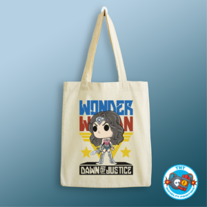 TOTE BAG, WONDER WOMAN TOTE BAG, SUPERHERO TOTE BAG, FUNKO TOTE BAG, DC COMICS TOTE BAG, COMIC TOTE BAG