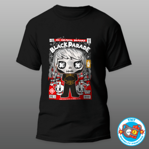 MENS SHIRT, BLACK PARADE SHIRT, FUNKO SHIRT