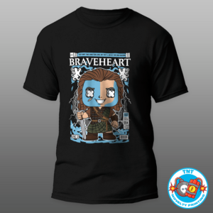 MENS SHIRT, BRAVEHEART SHIRT, WILIIAM WALLACE SHIRT, FUNKO SHIRT