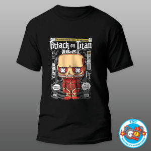 MENS SHIRT, ATTACK ON TITAN SHIRT, COLOSSAL TITAN SHIRT, FUNKO SHIRT