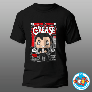 MENS SHIRT, GRERASE SHIRT, FUNKO SHIRT, DANNY ZUKO SHIRT