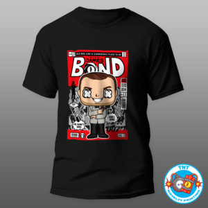 MENS SHIRT, JAMES BOND SHIRT, 007 SHIRT, FUNKO SHIRT