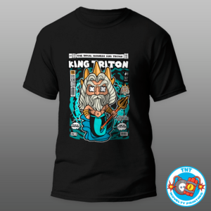 MENS SHIRT, KING TRITON SHIRT, FUNKO SHIRT, MERMAID SHIRT