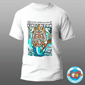 MENS SHIRT, KING TRITON SHIRT, FUNKO SHIRT, MERMAID SHIRT