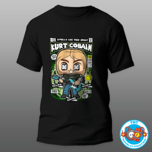 MENS SHIRT, KURT COBAIN SHIRT, GRUNGE SHIRT, 90S SHIRT, NIRVANA SHIRT, FUNKO SHIRT