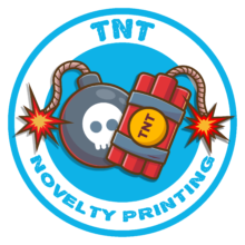 TNT Novelty Printing Logo, TNT Novelty Printing Website.