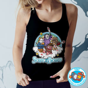 LADIES TANK TOP, CARE BEARS, HORROR, SCARE BEARS