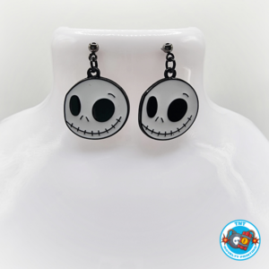 Jack skellington earring, skull earrings, nightmare before christmas earrings, horror earrings, gothic earrings, emo earrings,